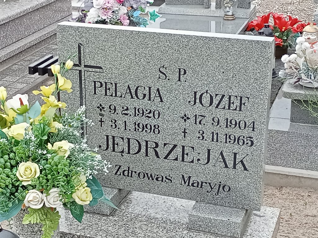 Józef Jędrzejak 1904 Milicz-Gądkowice - Grobonet - Wyszukiwarka osób pochowanych